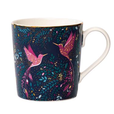 Sara Miller India Mug, Hummingbird Paradise
